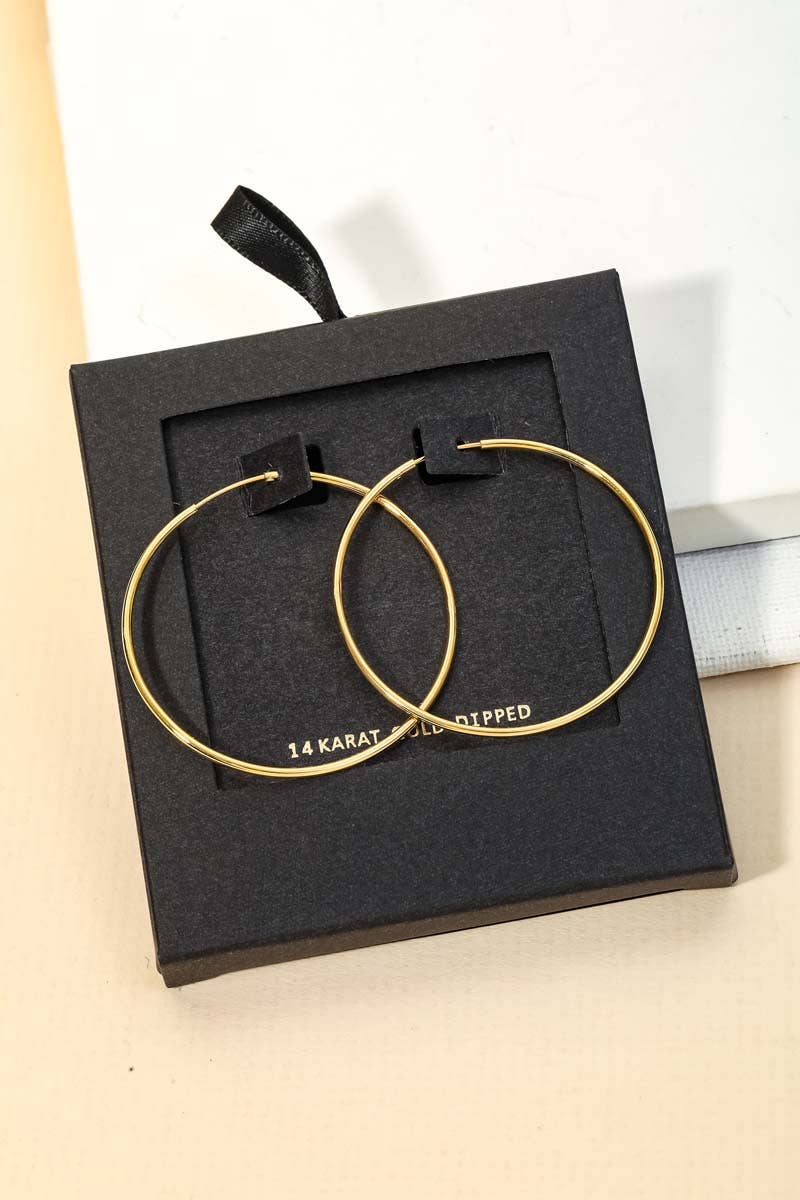 Essential Thin Hoop Earrings
