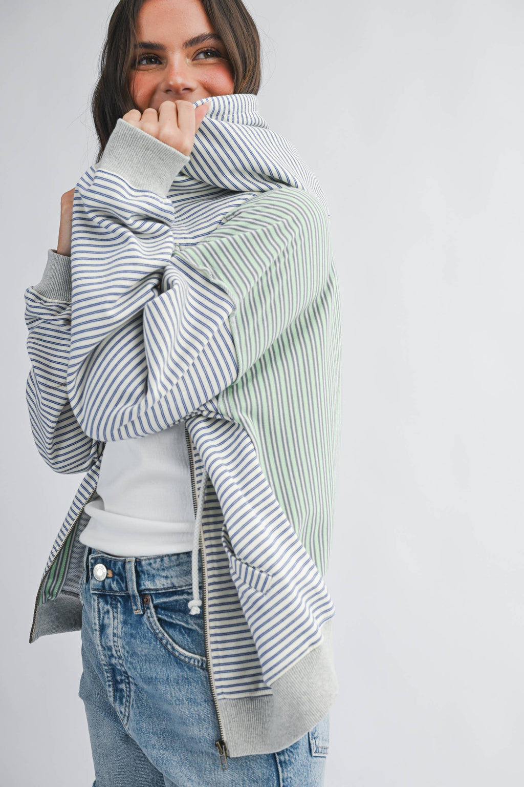 Coastal Breeze Zip Hoodie