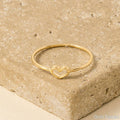 Dainty Open Heart Ring