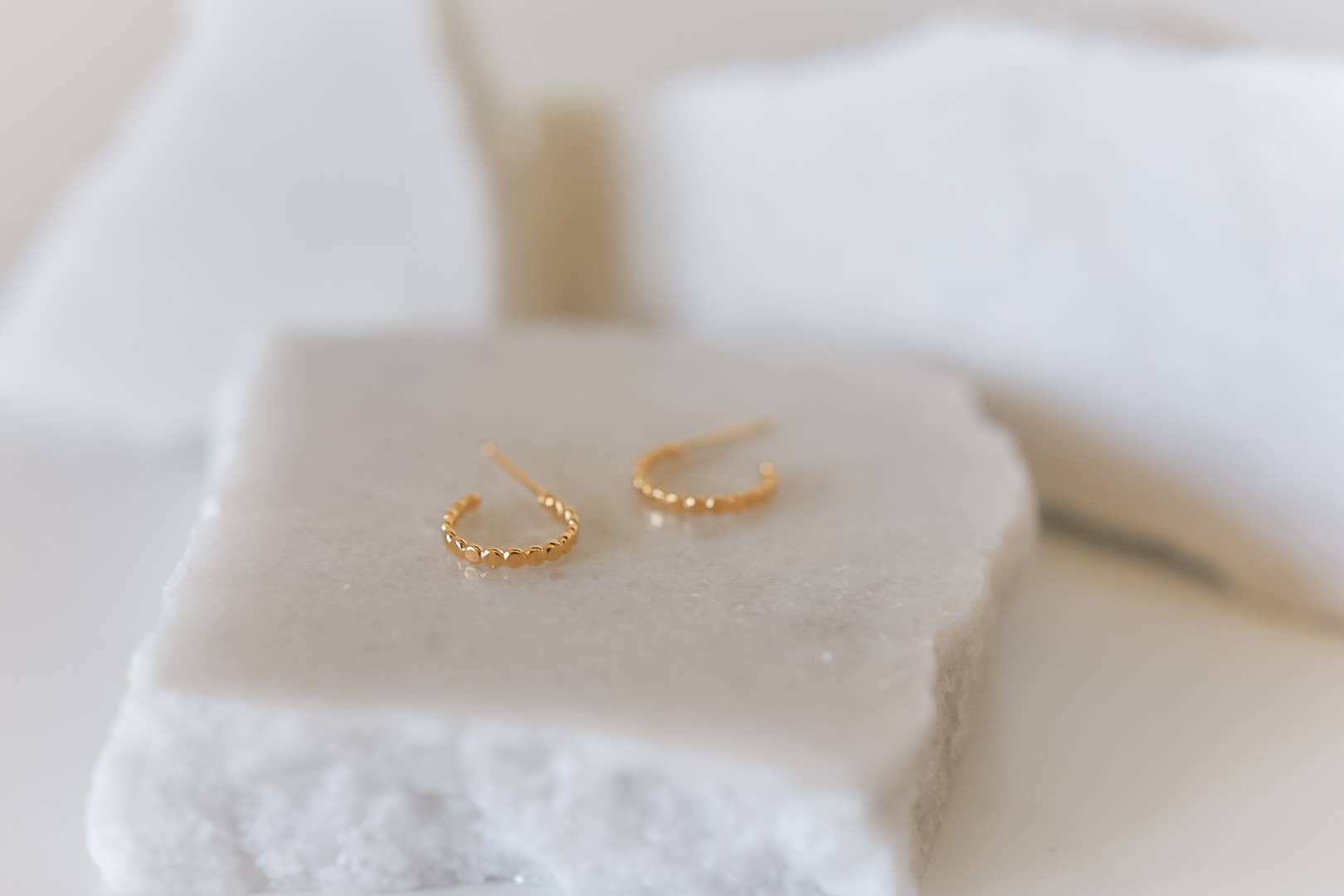 The Ali Dainty Gold Hoop Stud Earrings