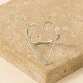 Modern Heart Outline Ring
