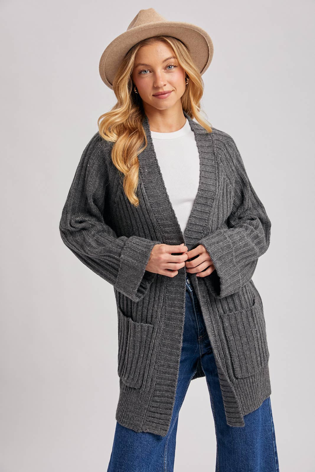 The Cozy Longline Pocket Cardigan