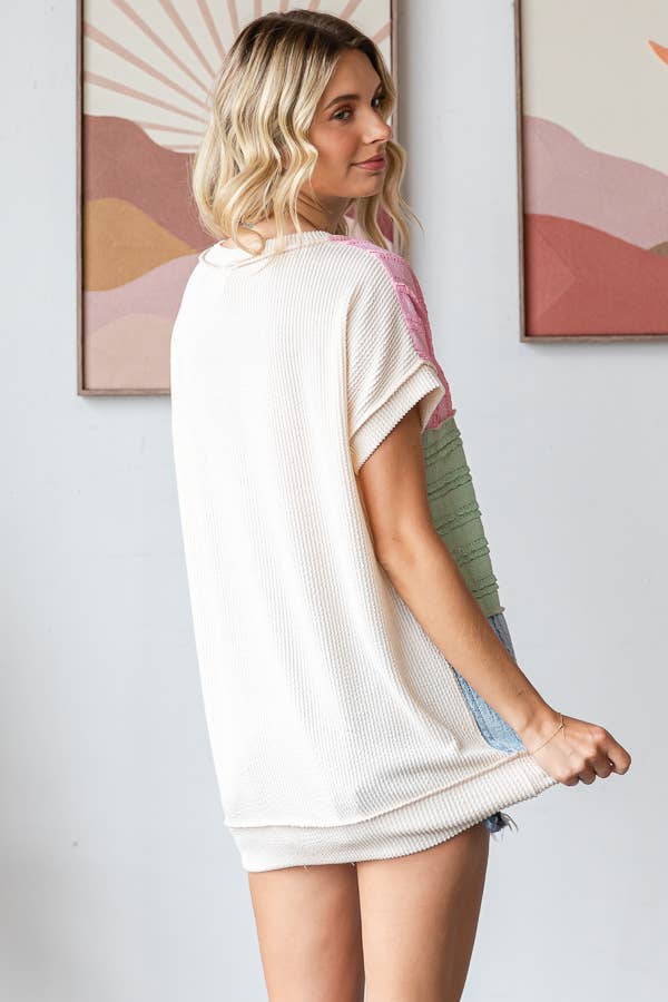 The Sweet Spring Patchwork Top