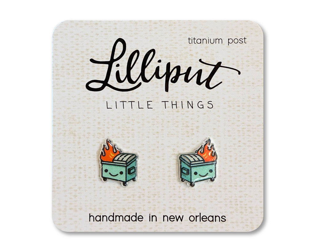 Dumpster Fire Earrings