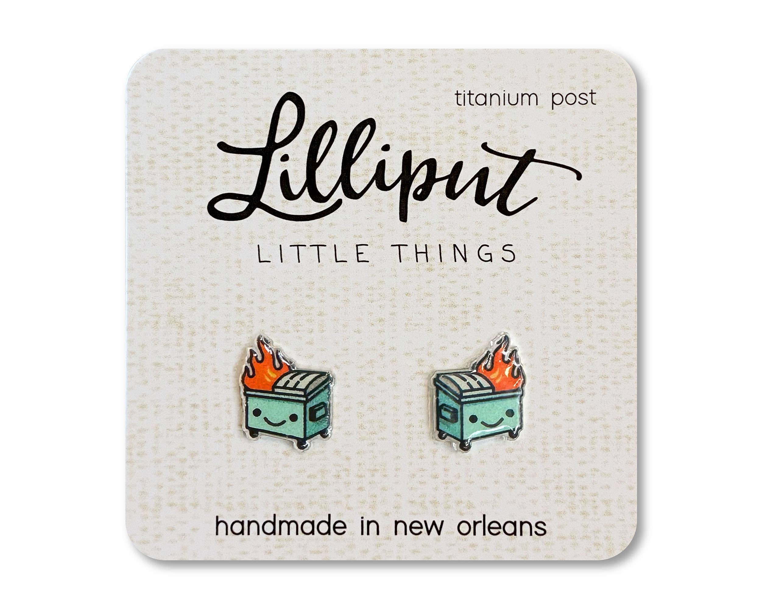 Dumpster Fire Earrings