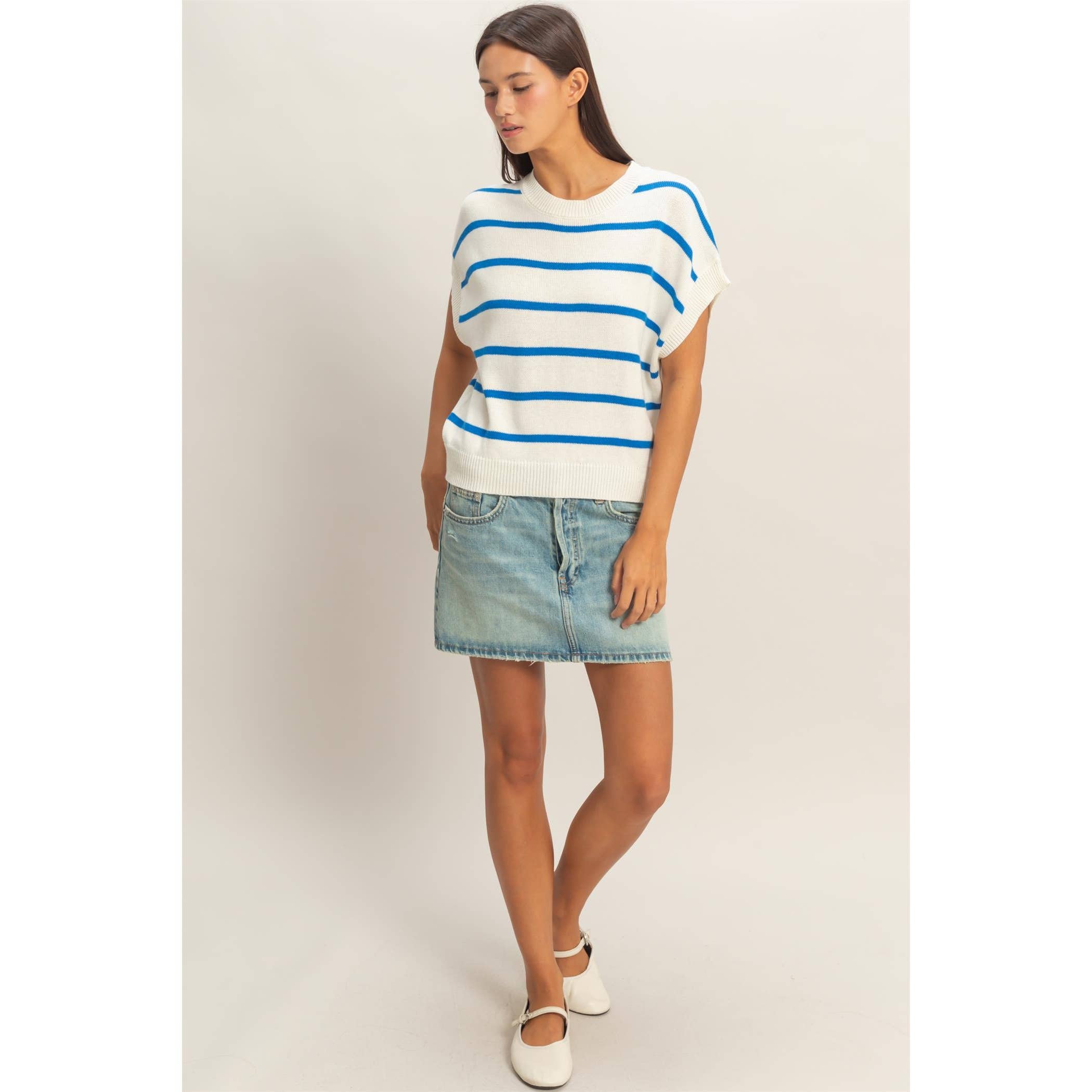 Striped Knit Top
