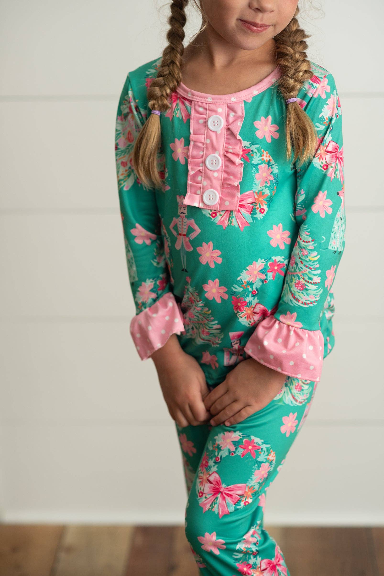 Girls Nutcracker Ruffle Lounge Set