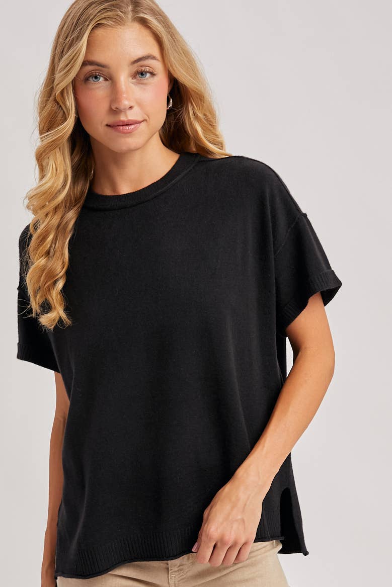 Crew Neck Knit Tee