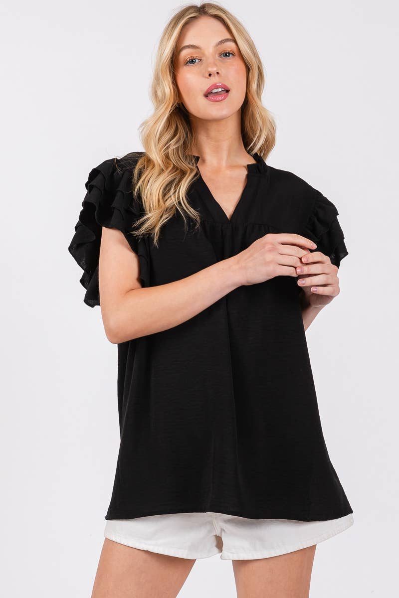 Bold & Beautiful Ruffle Top