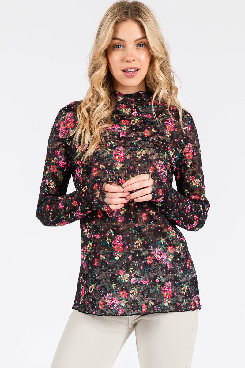 Scarlet Lace Bloom Top