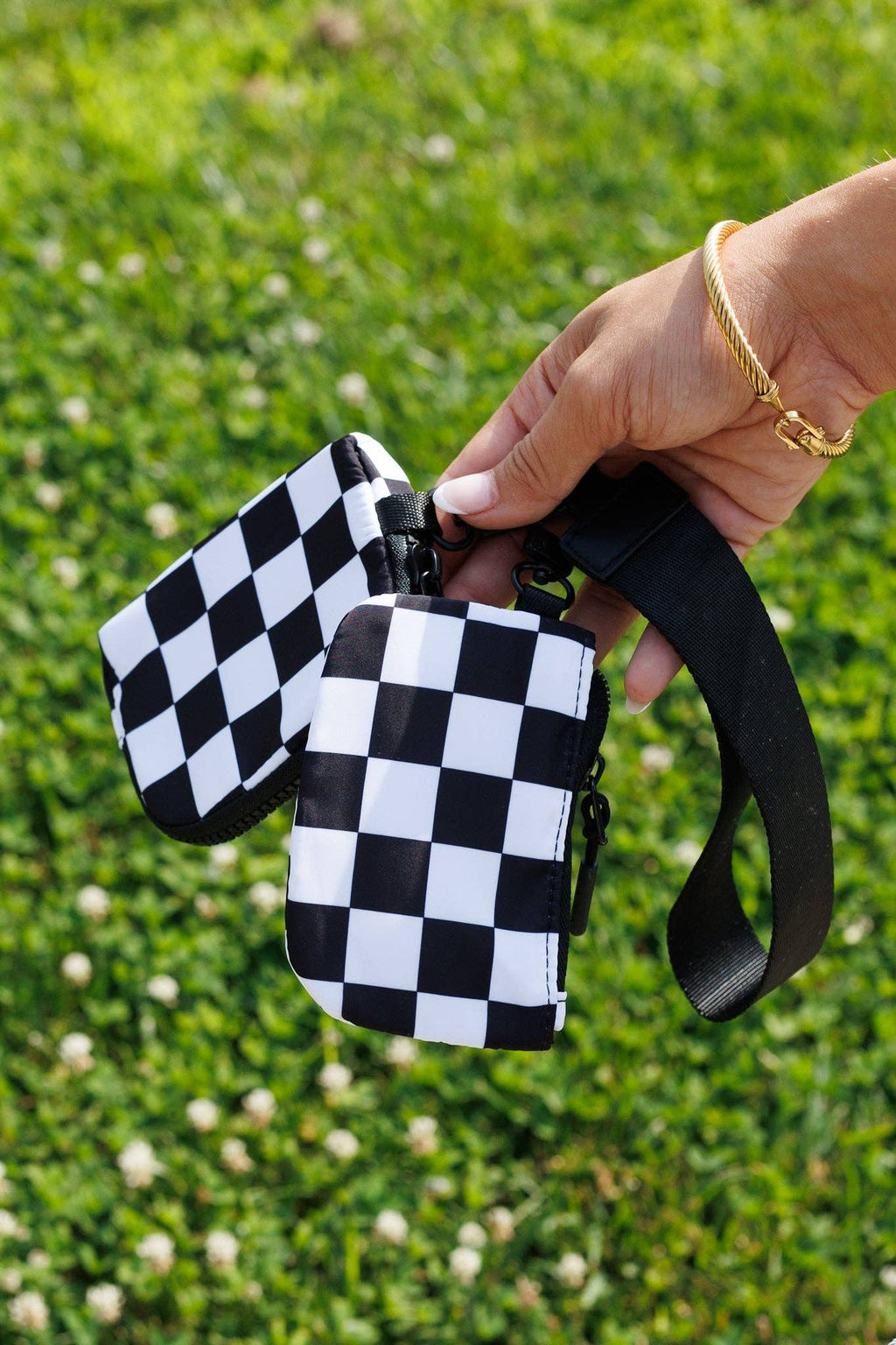 The Checkmate Dual Pouch Wristlet