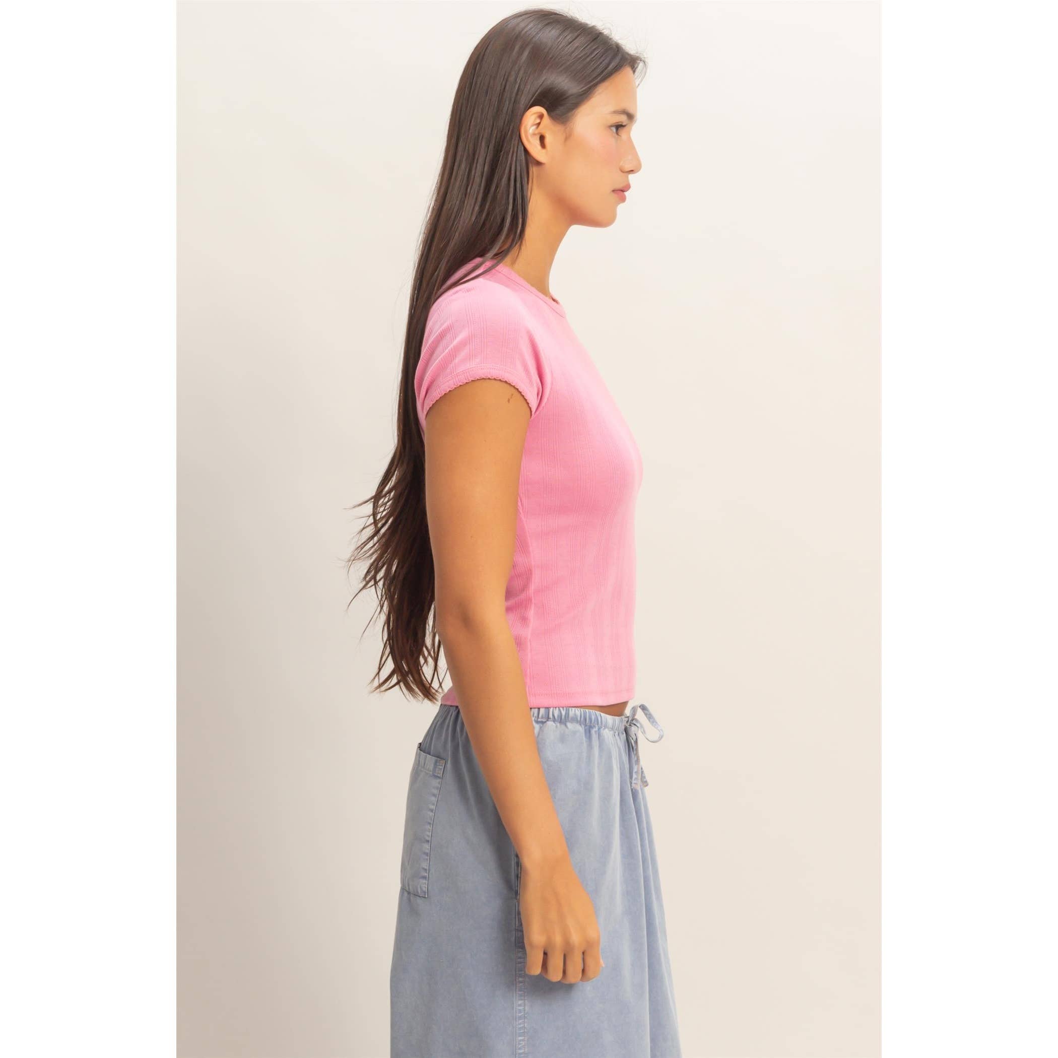Everyday Ease Pointelle Tee