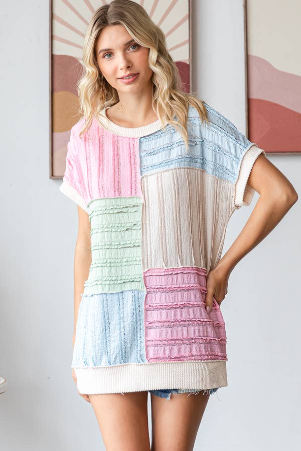 The Sweet Spring Patchwork Top