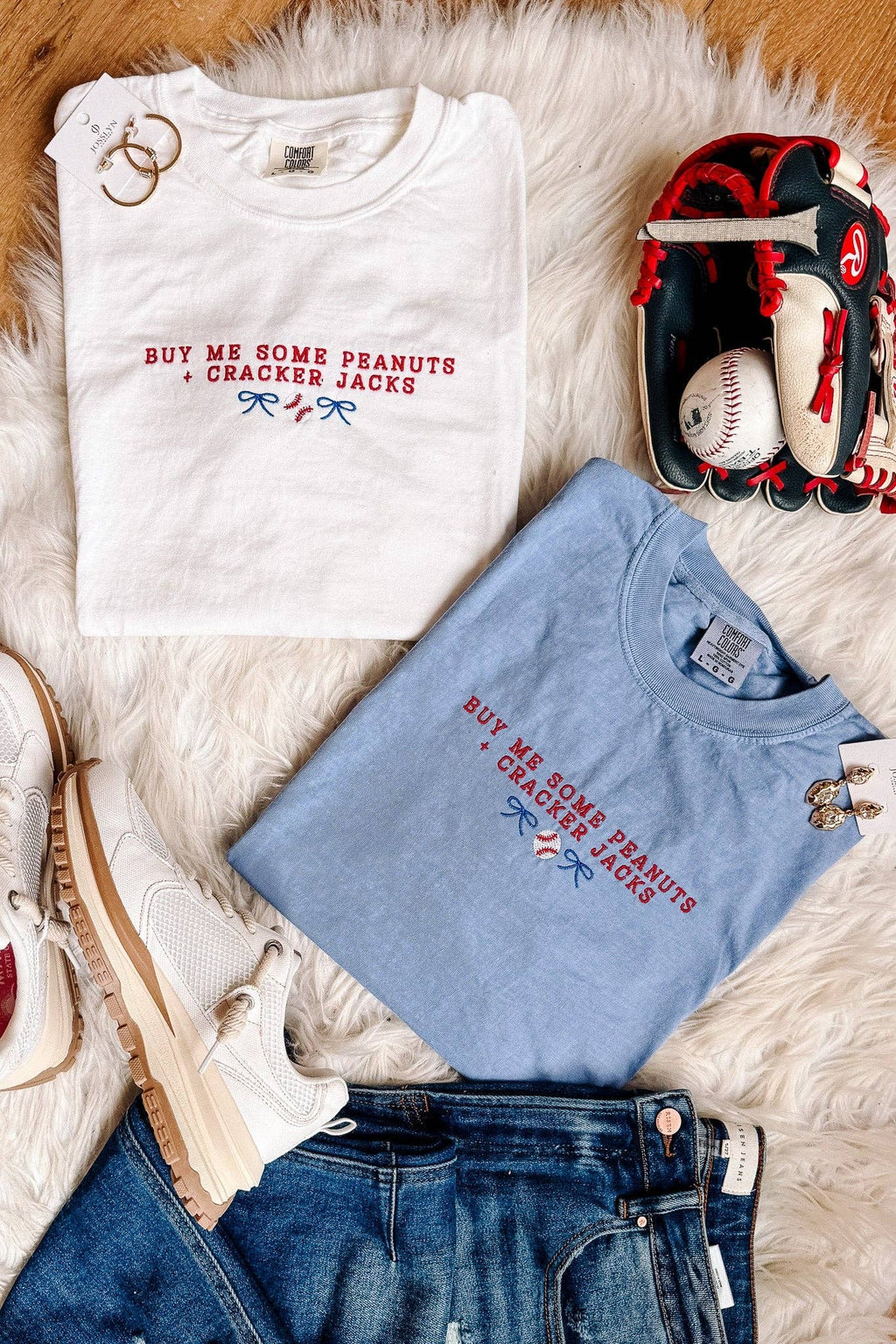 Take Me Out To The Ballgame Embroidered Tee