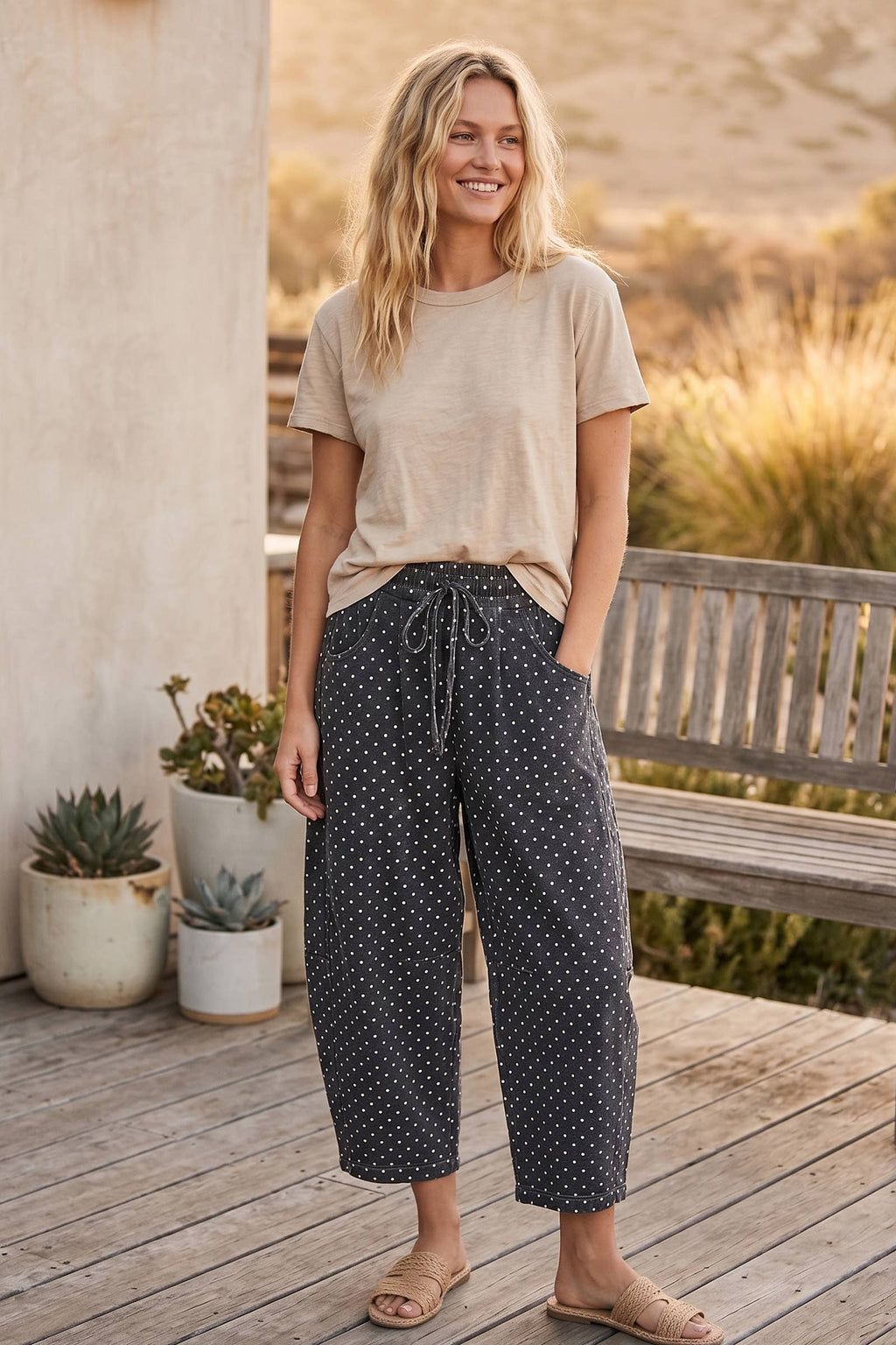 Oversized Scuba Barrel Lounge Pants